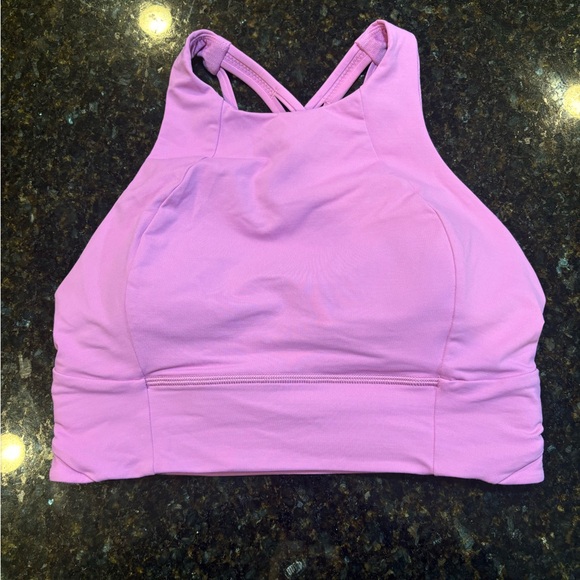 Lululemon Athletica Nwt Pink Energy High Neck Bra - Picture 2 of 3